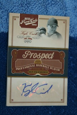 KYLE CRICK 2011 PLAYOFF PRIME CUTS PROSPECT AUTO 175/299#KC SAN FRANCISCO GIANTS