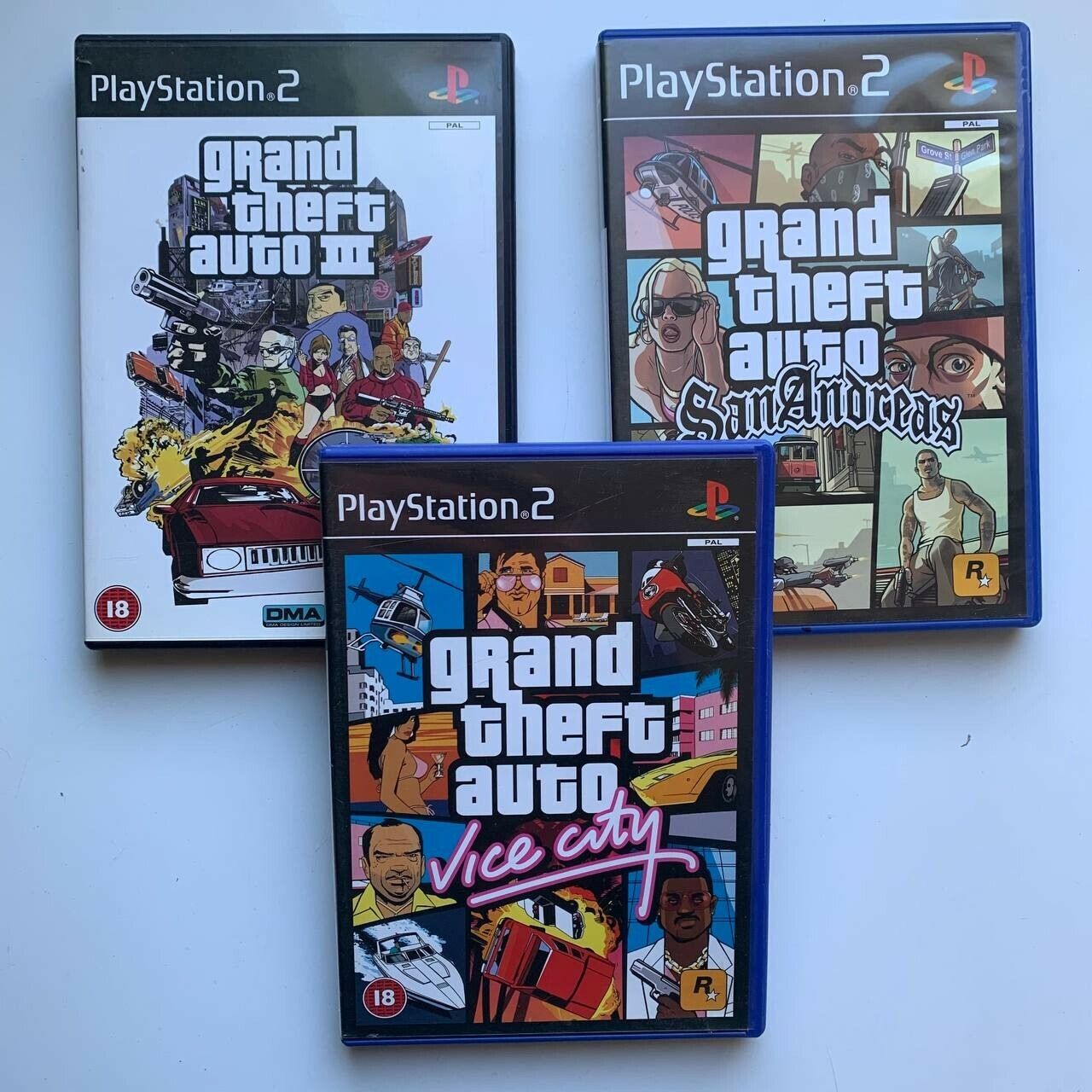 Ps2 - Grand Theft Auto San Andreas Sony PlayStation 2 W/ Case #111