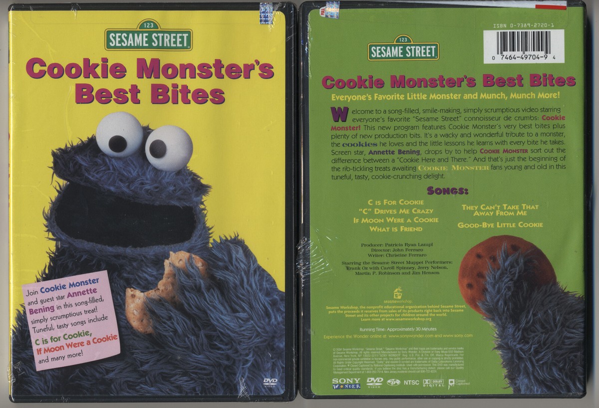 Sesame Street - Cookie Monsters Best Bites - OOP DVD - Brand New