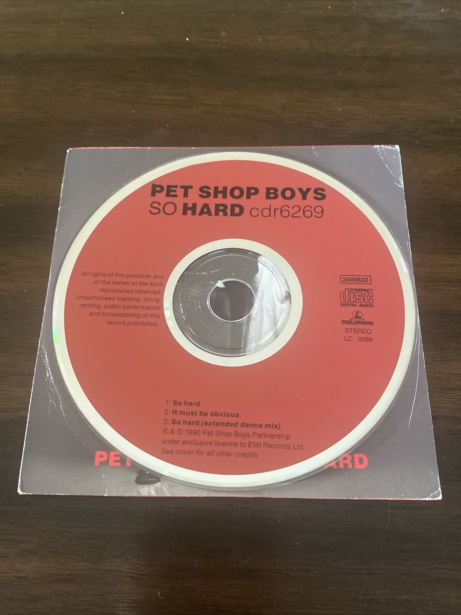 Pet Shop Boys 'So Hard' UK 3-trk CD | eBay