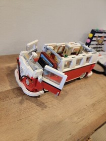 LEGO Creator Expert 10220 Volkswagen T1 Camper Van  Red White 100% No Manual