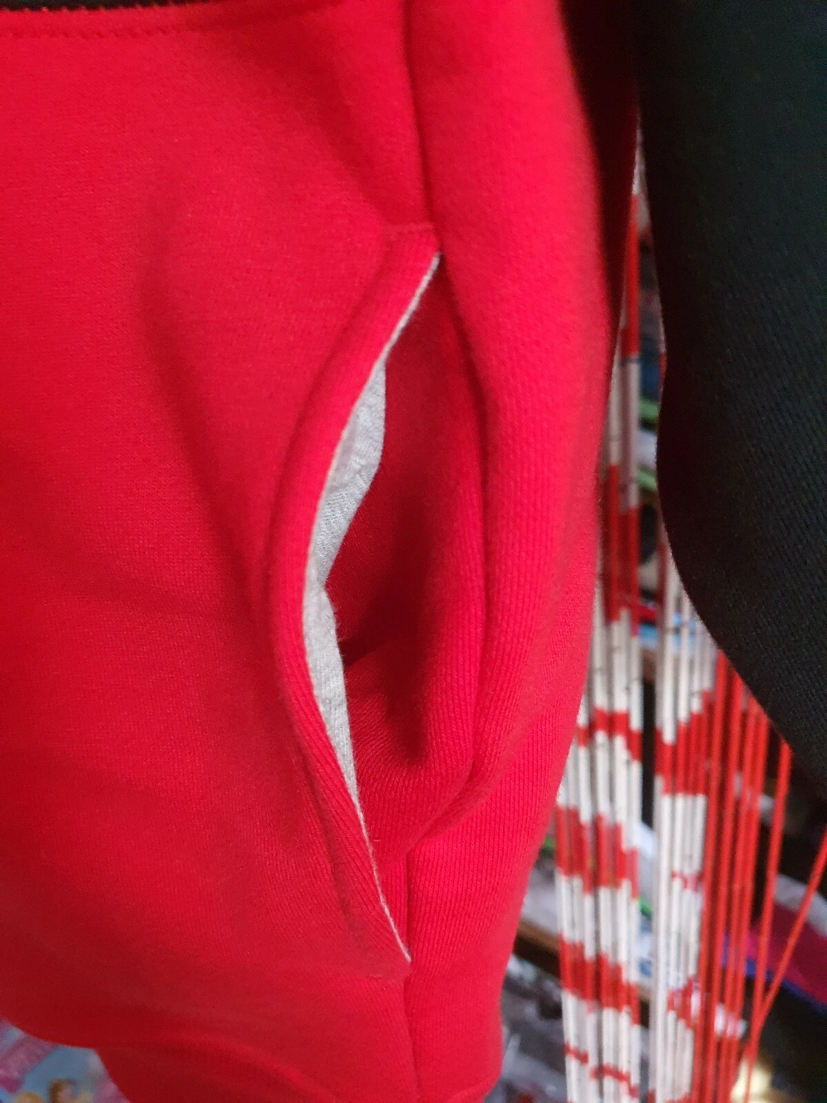 Felpa con cappuccio SS14 Supreme x Champion taglia L rossa felpa grande