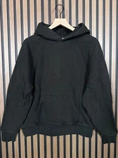 Fear of God Hoodie Small Men Black Essentials Fleece Pullover Relaxed Streetwear