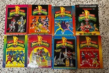 Vintage Mighty Morphin Power Rangers Activity Coloring Books - Lot of 8.