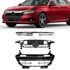 For 21-22 Honda Accord Front Bumper Grille Cover Factory Style 3PCS