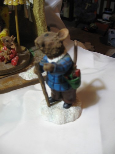 2002 Merry Mice by Pipka Sam Mail Mouse Figurine Christmas Display Vintage 3.5" - Picture 11 of 11