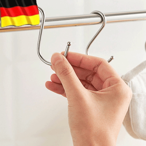 100 Metallhaken S Haken Küchenhaken Fleischerhaken Metall Edelstahl Räucherhaken - Bild 4 von 15