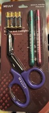 Brand New Sealed Medical Scissors and Penlights with 4 Batteries