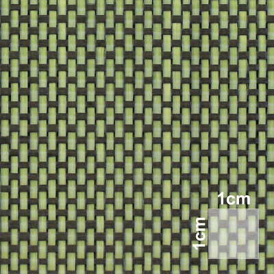 Hybridgewebe Aramid/Carbon Leinwand  165g/m² | HP-P166AC | Carbon Kevlar Matte