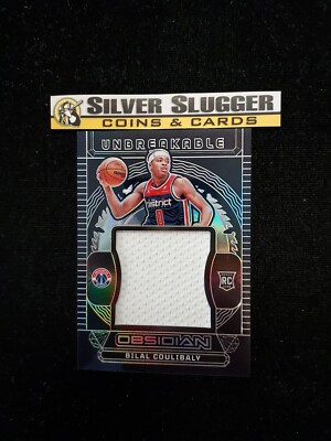2023-24 Bilal Coulibaly Panini Obsidian Unbreakable Jersey Patch /249 RC Wizards