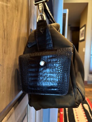 ICONIC RARE MONTBLANC #103612 NIGHTFLIGHT TRAV DUFFLE BAG KHAKI