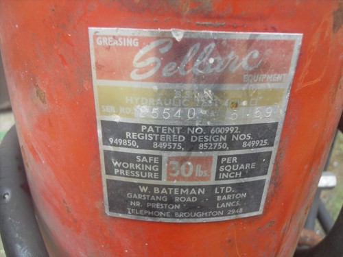 Vintage Sellarc Forecourt Garage Hand Grease Gun Oil Pump Dispenser Classic Car - Picture 5 of 8