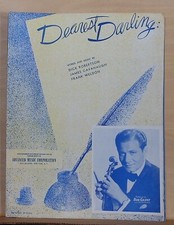 Dearest Darling - 1945 vintage sheet music - Bob Grant photo on cover