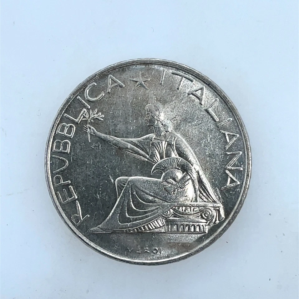 Italy Silver 1961 R 500 Lira QUADRIGA Horses Uncirculated, 29.3 mm KM# 99 - Image 3 of 4