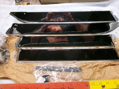 ** SET - STAINLESS - USA Made - RAIN GUARD Vent Shades - 1971-1977 FORD MAVERICK - Picture 3 of 6
