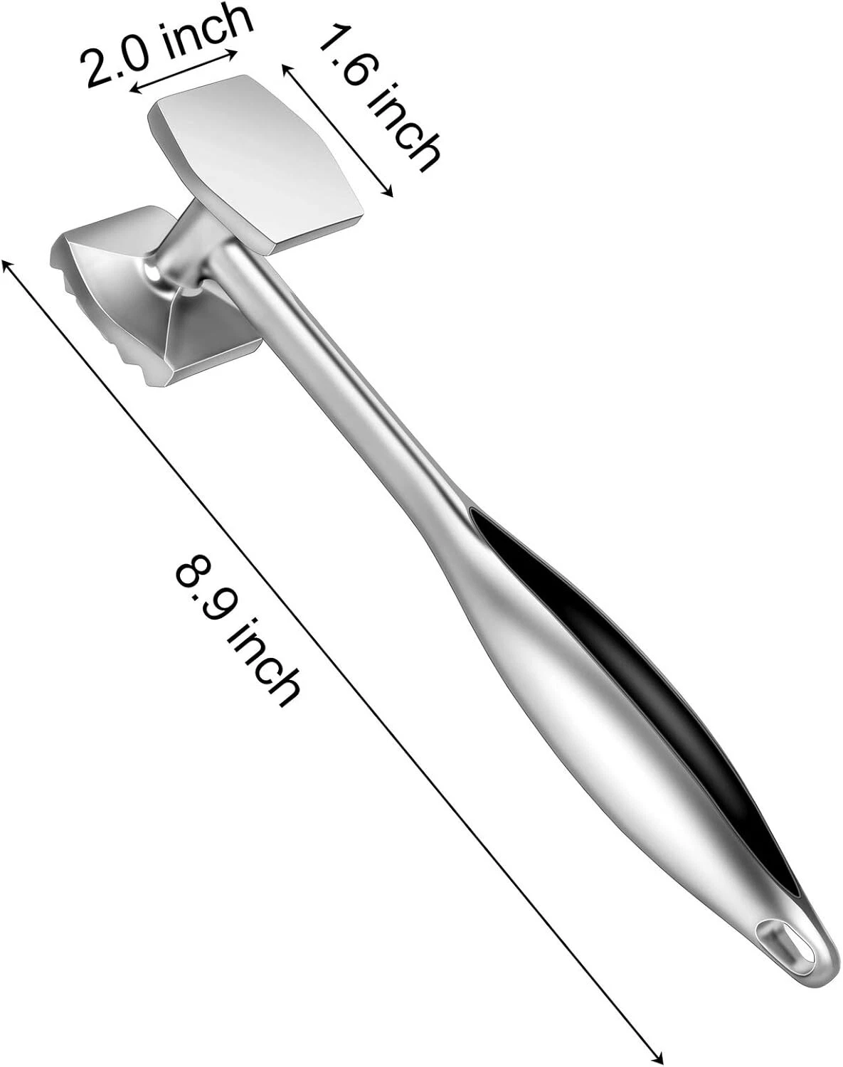 8.9 inch Metal Meat Steak Tenderizer Hammer Poultry Pounder Tool for Kitchen