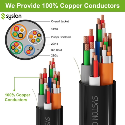 Cable compuesto de control de acceso Syston - 18/4C + 22/3PR OEA + 22/2C + 22/4C, CL3P - Imagen 3 de 8