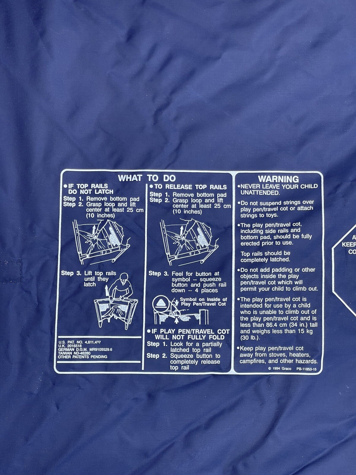 Mothercare Travel Cot and Playpenblue tartan design eBay