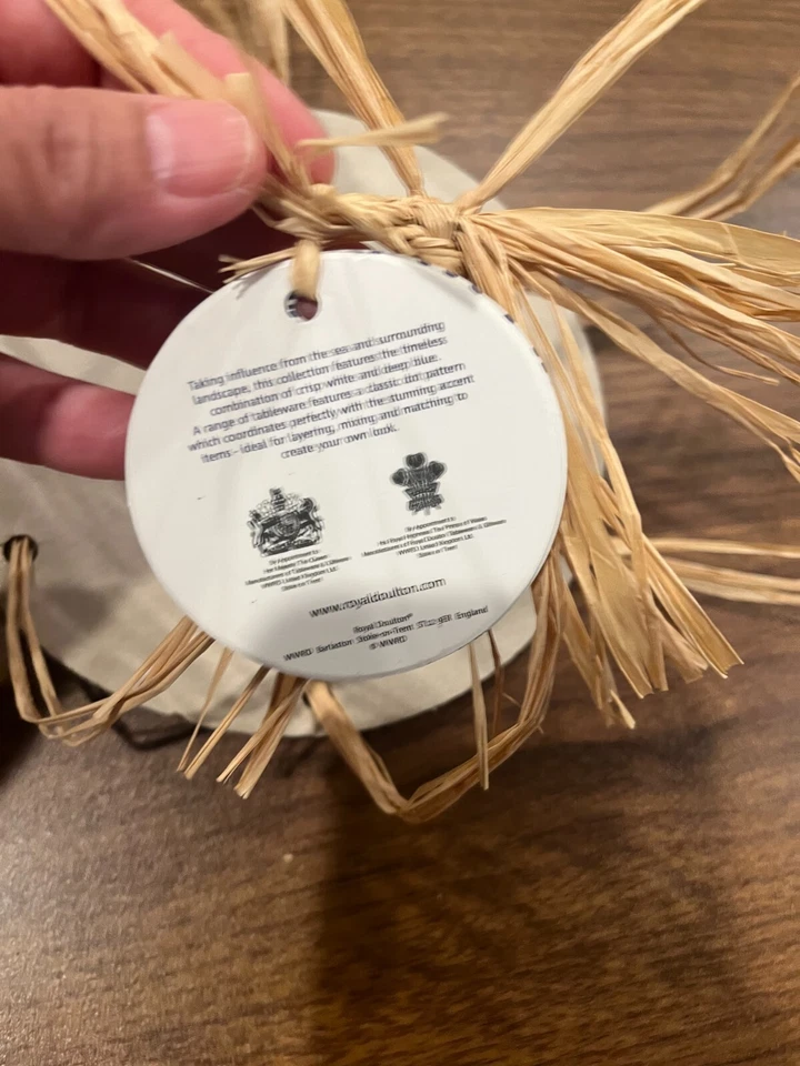 Placas de patrón mixto Royal Doulton Pacific Blue Collection, 5 piezas/falta 1 plato Foto 3 de 4