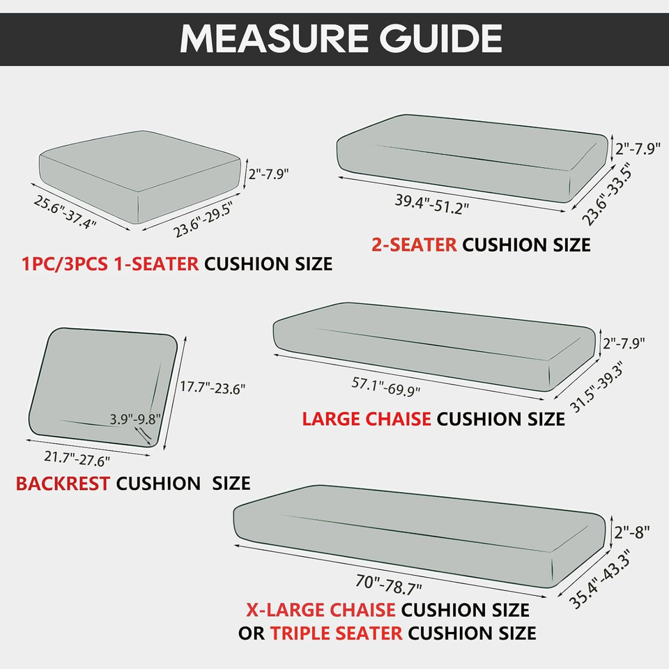 Velvet Sectional Sofa Cover Backrest Cushion Cover Thick Stretch Sofa