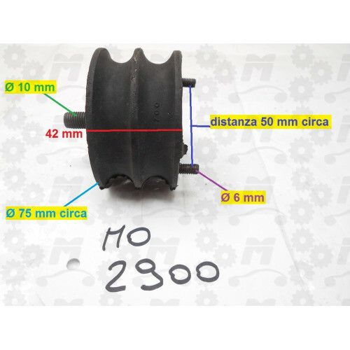 Supporto elastico Tassello posteriore motore per Fiat - Picture 1 of 3