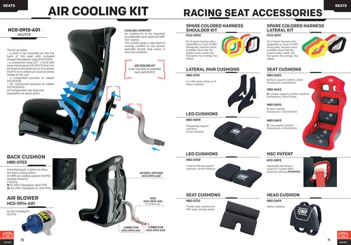 Cuscino Schiuma Sedile HB/695 OMP Racing Rally (Rimovibile) Migliora Comfort e Supporto - Foto 6 di 13