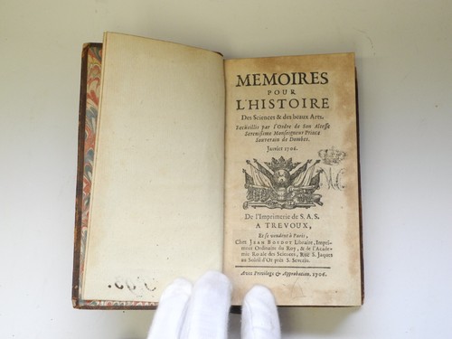 MEMOIRES POUR L'HISTOIRE Des Sciences & des beaux Artes, Janvier-Mars 1706 - Bild 11 von 20