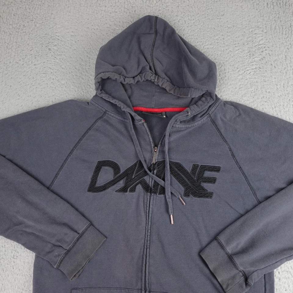 Sudadera De Colección DAKINE Para Hombres XL Negra Deletreada Cremallera Sudadera con Capucha Snowboard Patín Foto 4 de 4