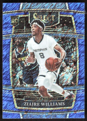 2021-22 8556B Panini Select Blue SHIMMER PRIZM Ziaire Williams