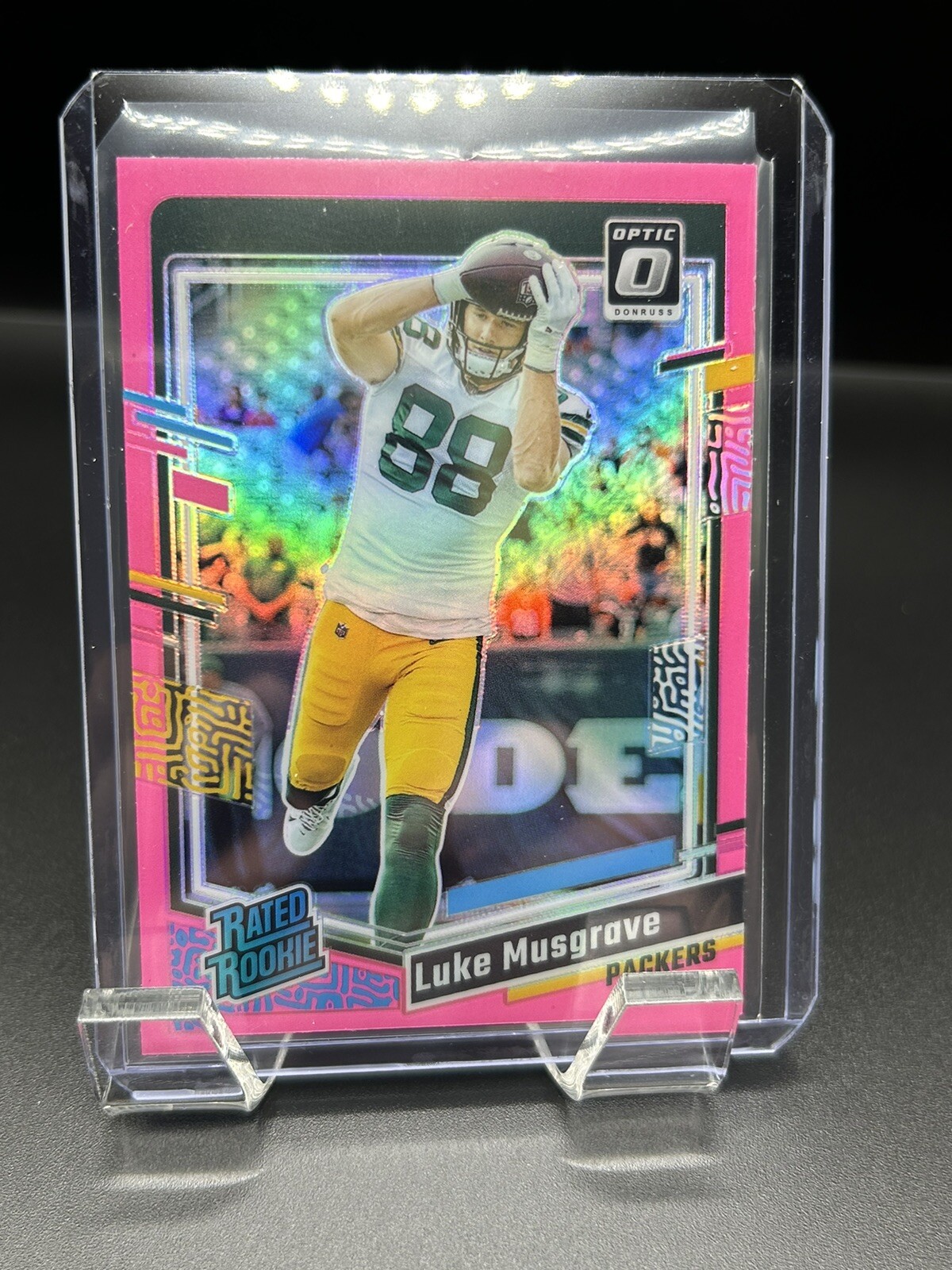 2023 Panini Donruss Optic Luke Musgrave Rated Rookie Optic Pink Prizm #241