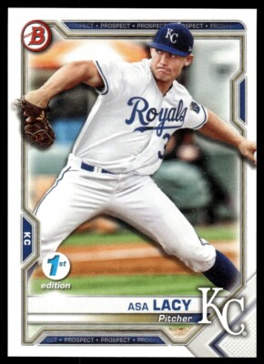Asa Lacy 2021 Bowman First 1st Edition Rookie Prospect Card #BFE-83 Kansas City