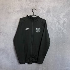 Celtic Training Jacket Long Sleeve Gray New Balance Polyester Mens Size M