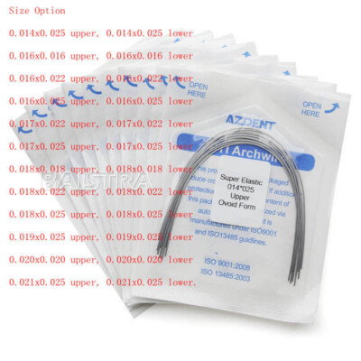 #ad Dental Ortho Super Elastic Niti Rectangular Arch Wires Ovoid Form Use F Bracket $141.68