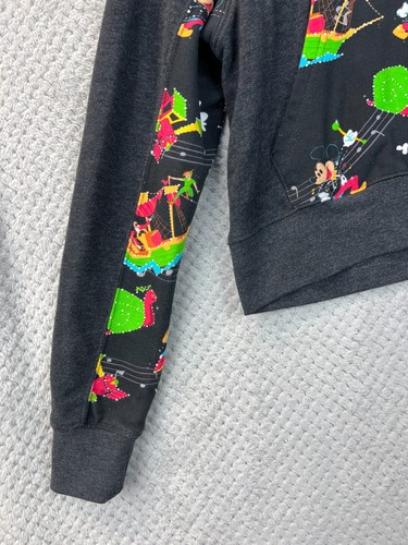 Disney Main Street Electrical Parade 50th Anniv. Hoodie Kids Lg 1/4 Zip Mickey - Picture 3 of 15