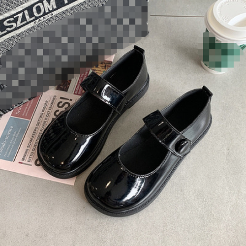 Zapatos universitarios planos informales para mujer con hebilla punta redonda plataforma Lolita Mary Janes - Imagen 25 de 27