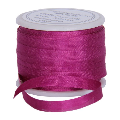 PURE SILK RIBBON 2MM, 4MM, 7MM - 50 COLORS - 3 WIDTHS - THREADART - Picture 26 of 55