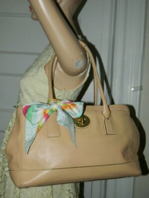 COACH LIMITED EDITION HAMPTON MADELINE LEATHER SHOULDER HANDBAG