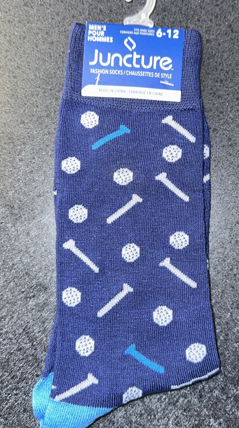 Mens Fun GOLF BALL AND TEE Themed Dress Socks Sz 612 eBay
