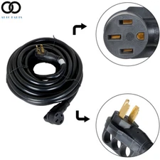 15~50ft 50 Amp RV Extension Power Cord Rain Proof NEMA 14-50 For Trailer Camper