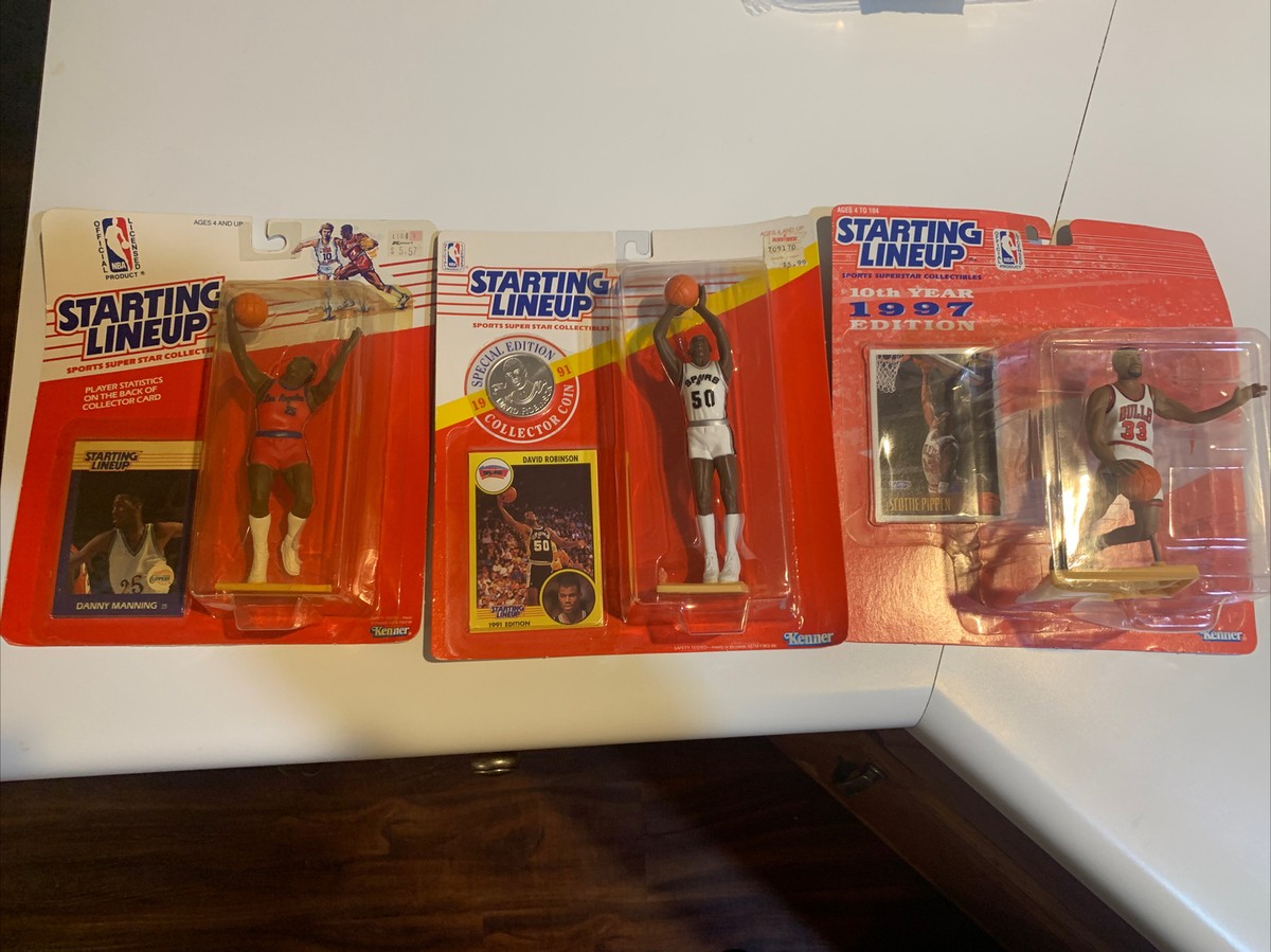 Lot Of 3 Kenner NBA Starting Lineups (Pippen, Robinson