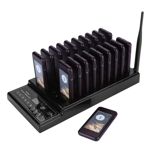 Wireless Restaurant 999CH Queuing Calling System:1*Transmitter+20*Coaster Pager - Photo 6/24