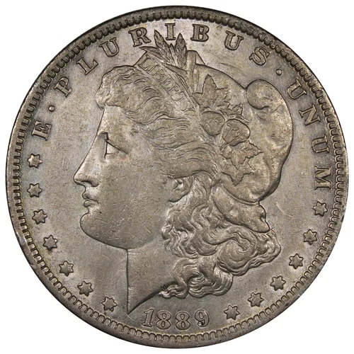 1889-O Morgan Dollar AU Details Cleaned KEY DATE EXAMPLE A768