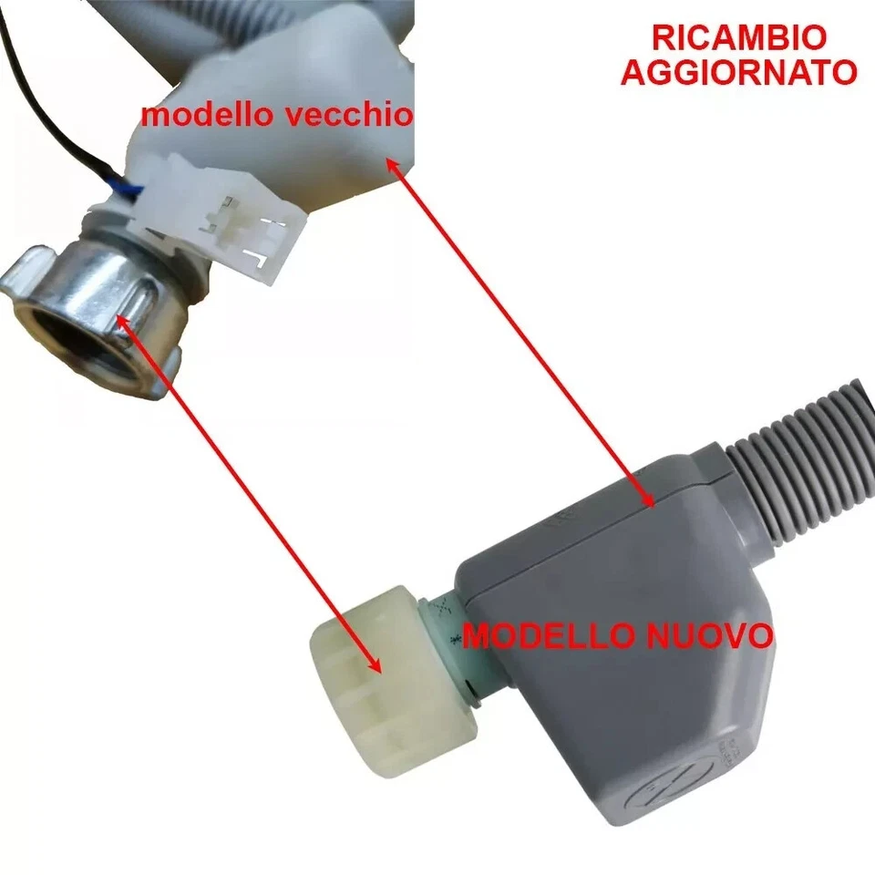 Tubo Carico Acquastop Lavastoviglie Indesit ORIGINALE C00372679 C00256554 - Immagine 4 di 4