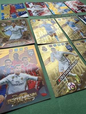 Panini Adrenalyn XL FIFA 365 2017 Limited Nordic Edition Rare Messi Ronaldo 2018