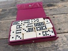 vintage Cardinal Double 9 Domino Set Of 55 In Case