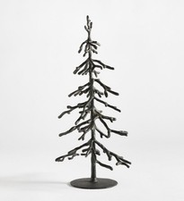 LARGE Pottery Barn BRONZE SCULPTED TREE RUSTIC Holiday Table Top 18.75" NIB