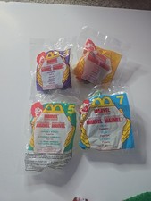 1996 McDonalds Marvel Super Heroes Happy Meal Set Of 4 3, 4, 5, 7