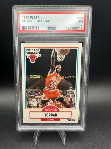 1990 FLEER #26 MICHAEL JORDAN PSA 7 - Fast Free Shipping!