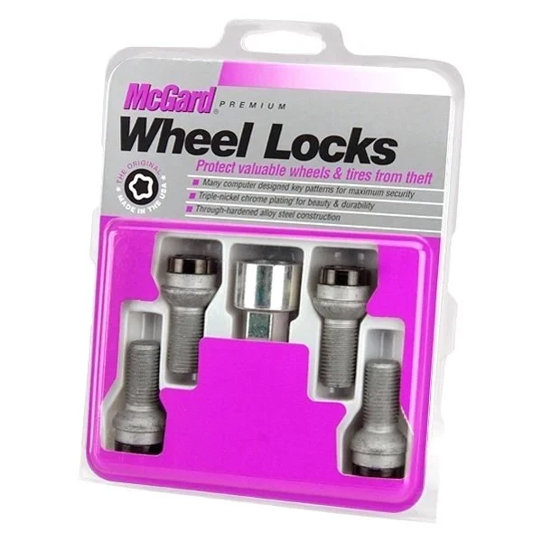 For Volkswagen Jetta 90-18 Chrome Black Radius/Ball Seat Bolt Wheel Lock Set Foto 2 de 2