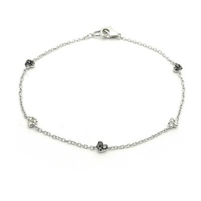 Ponte Vecchio Heart Motif Bracelet Diamond 750WG P0054048